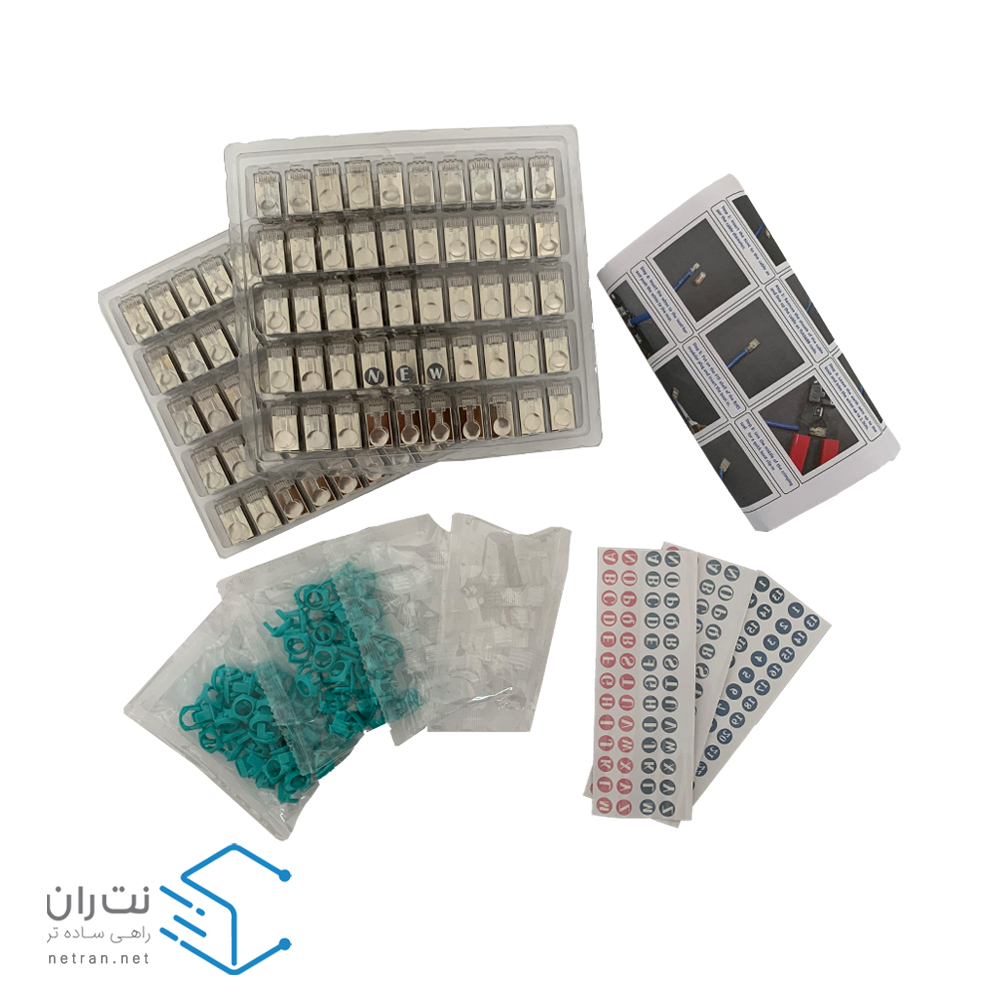 سوکت شبکه نقره‌ای Cat6/7 SFTP باگ - BUG بسته 100 عددی + آچار سوکت زن هدیه-9